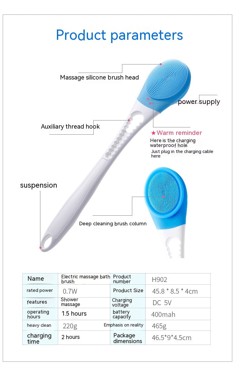 Electric Massage Body Cleansing Device Bath Brush