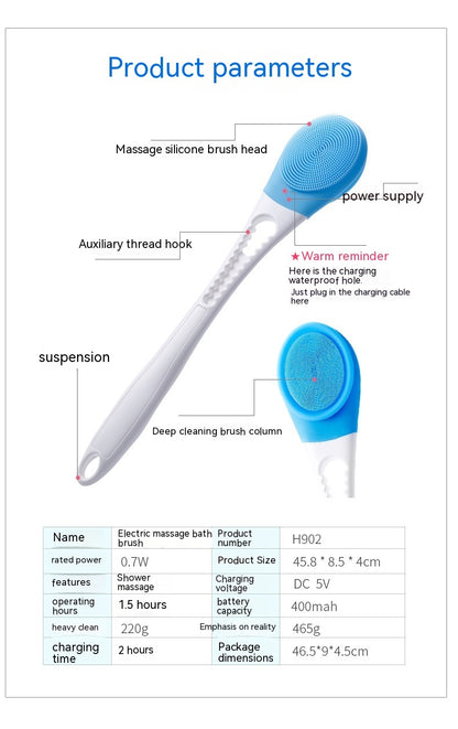 Electric Massage Body Cleansing Device Bath Brush