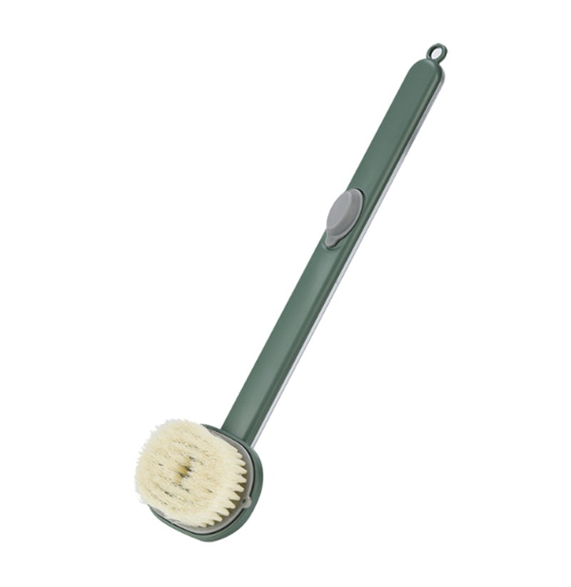 Dual-Purpose Detachable Shower Brush with Handle & Massager