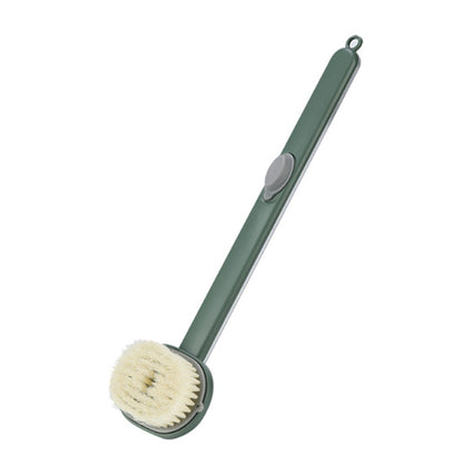 Dual-Purpose Detachable Shower Brush with Handle & Massager