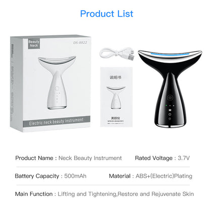 EMS Microcurrent Face & Neck Lifting Device with LED Therapy